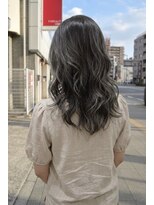 アッシュ 川崎店(Ash) バレイヤージュ グレージュ ブリーチあり