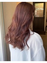 ロッカヘアエジェ(ROCCA hair eje.)&nbsp;ピンクブラウンのゆるふわロング