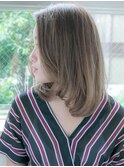 グレージュ アッシュカラー 透明感★★