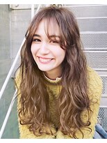 ロコスピアーズ(ROCO SPEARZ)&nbsp;薄い流しバング＋ボヘミアンロング