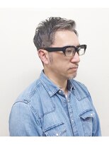 ヨシザワインク ハコザキ 水天宮前 日本橋人形町(YOSHIZAWA Inc.HAKOZAKI) 40代50代ビジネスショート白髪染めアップバングツーブロック
