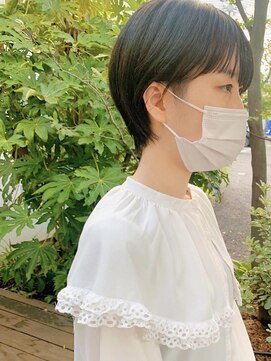 トップヘアーヒルズ 安城(TOP HAIR HILLS) 30センチは切りました！初めてのショート/ぱっつん前髪