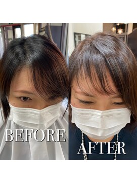 コレットヘア(Colette hair) ヘアリセッター　前髪の割れ　髪質改善技術　サラサラ髪