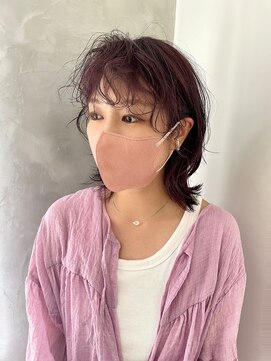 ガリカ 博多(Gallica) ネオウルフ☆アッシュカラー×ゆるふわミディアム