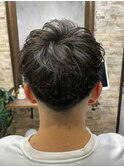 MEN’SHAIR ウルフ アッシュブラックカルマパーマベリーショート