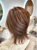 外ハネ|ウルフスタイル|外ハネミディアム|美容院