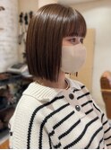 ぱつっとボブ