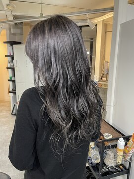 ラフ 難波店(LAFF) #黒髪#ボブルフ#ネビージュ#小顔#ワンレン