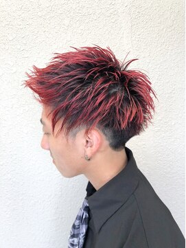 サニー 津田沼店(SUNNY) ツーブロック×ビビットレッド