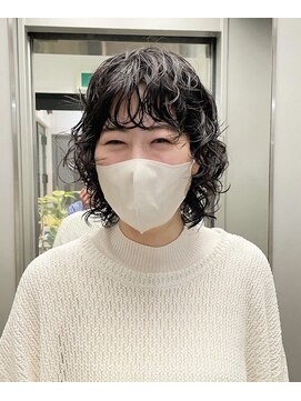 ナループロアボタン(Nalu pu loa BOTAN) ボブパーマ/黒髪パーマ/切りっぱなしボブ/ショートボブ