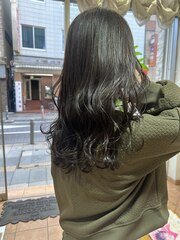 【オリーブグレー】透け感/暗髪/アンニュイ/くすみ感/千葉/前髪