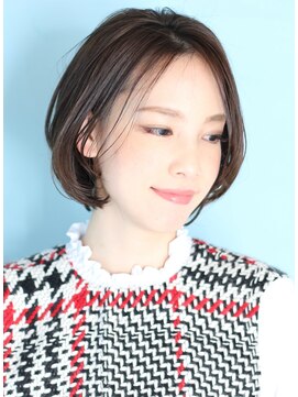 インセプション 銀座(INCEPTION) 小顔美髪イメチェンピンクブラウン切りっぱなしボブショート