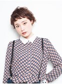 くせ毛風　ナチュラルベリーショート