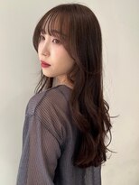 ノイカーム(noi Calm)&nbsp;顔周りレイヤーカットくびれヘアミルクティーベージュカラー