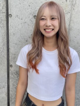 ヤーン(yaan) ミルクティー × オレンジ