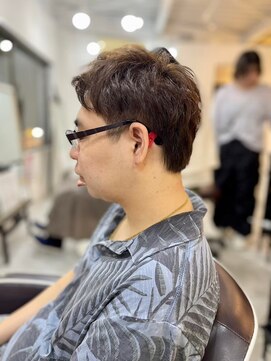 メンズカット バイ ソイクフ(メンズカット by SOY-KUFU) MEN'SHAIRアッシュブラックベリーショートダークアッシュ