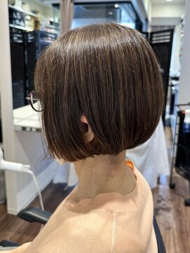 アントワープトーキョー(antwerp TOKYO) 40代50代白髪ぼかしハイライト髪質改善酸性ストレート大人ボブ