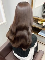 オズ 安積店(OZ) 黒髪ボブルフネビージュ小顔ワンレン