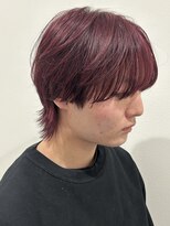 ヒュイル バイ ニアウ(Hwyl by Niau) メンズマッシュセンターパートスパイラルパーマニュアンスパーマ