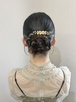 ロットアニバース(lott annibirth)&nbsp;【髪質改善】みつあみシニヨンアレンジ@SARASA