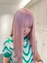 ベレーザ 渋谷神南(Beleza)&nbsp;14149ブリーチ＆ダブルカラーベビーピンクホワイトピンク