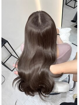 ジーナ 博多筑紫口(Zina) 【髪質改善】艶髪マロンベージュ巻きスタイル