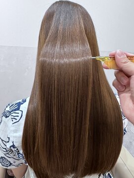 サロウィン 那覇店(SALOWIN) 美髪ショコラベージュ黒髪フェミニンロング髪質改善