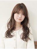 骨格ウェーブ/コテ巻き/似合わせ/ココアベージュ