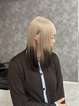 リル 溝の口(LiL) ミルクティーベージュ/ブリーチ/ダブルカラー/レイヤーカット