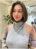ナチュラルベージュレイヤーボブ