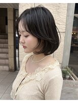 ムージー(moug)&nbsp;ミニボブ/暗髪/韓国/広島/袋町