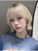 くびレイヤーエモージュ愛されショートボブ艶髪マッシュハンサム