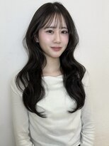 アクシス 栄店(`AXIS)&nbsp;平田/ワンホンレイヤー/ミルクティーブロンド/ダークブルー/栄