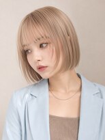 ロティー 天神(loty)&nbsp;ブリーチ ハイトーン ダブルカラー ミルクティーベージュ 20代