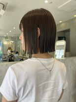アトロ(Atoro)&nbsp;梅田ボブ/ニュアンスボブ/切りっぱなし/ベージュ/ブリーチなし