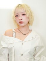 ラフィスヘアー シャルム 渋谷店(La fith hair charme)&nbsp;【La fith】ブロンドベージュ×レイヤーボブ×似合わせカット