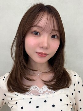 アッシュ 新杉田店(Ash) 新杉田顔周りレイヤーカットダブルカラー白髪ぼかしハイライト