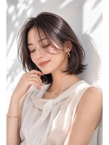 アッシュ 学芸大学店(Ash)&nbsp;ボブ/大人女性/シアーグレージュ/髪質改善/白髪ぼかし