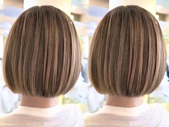 クライブ ヘアー 千葉中央店(CRiB hair)の写真/白髪が増えても、おしゃれを諦めない◎白髪を自然になじませる艶カラーで、大人の魅力を引き出します♪