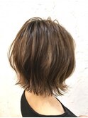 【flor 戸塚】*フレンチ切りっぱなしボブ+シアベージュ*