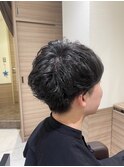 マッシュ×アクセントカラー