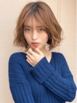 アグ ヘアー ケイブ かほく店(Agu hair cave) 《Agu hair》大人かわいいエアリー質感ミディ