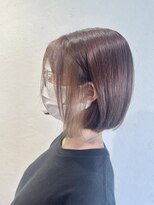 エヌプラス(N+)&nbsp;黒髪グラデヘアーオリーブグレー小顔に見せるヘアココアベージュ