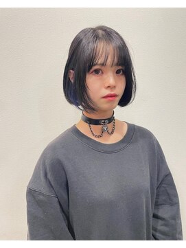 ナップヘアー NAP hair 【インナーカラー】切りっぱなしボブ