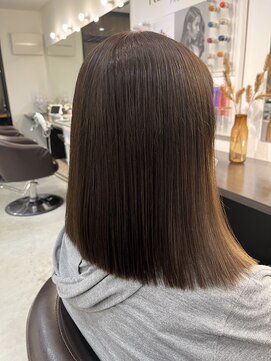 エファッセ(efface) 髪質改善×ナチュラルカラー×ストレート×ブラウン×艶髪