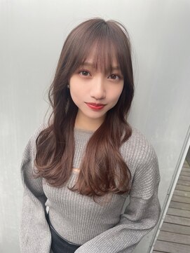 プラチナ(PLATINA) PLATINA上田チェリーブラウンベージュのフェミニンロング