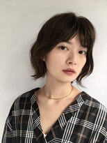 アンドレイ 表参道(andrey)&nbsp;[ANDREY]グレーベージュ/レイヤーロング/前髪パーマ黒髪カタログ