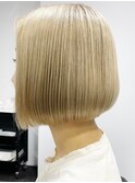 ショートカットショートボブダブルカラーケアブリーチハイライト