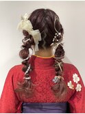 2024卒業式ヘアセット × 袴着付け