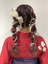 クイントネオリーブ 自由が丘正面口店(quint:neolive)&nbsp;2024卒業式ヘアセット × 袴着付け